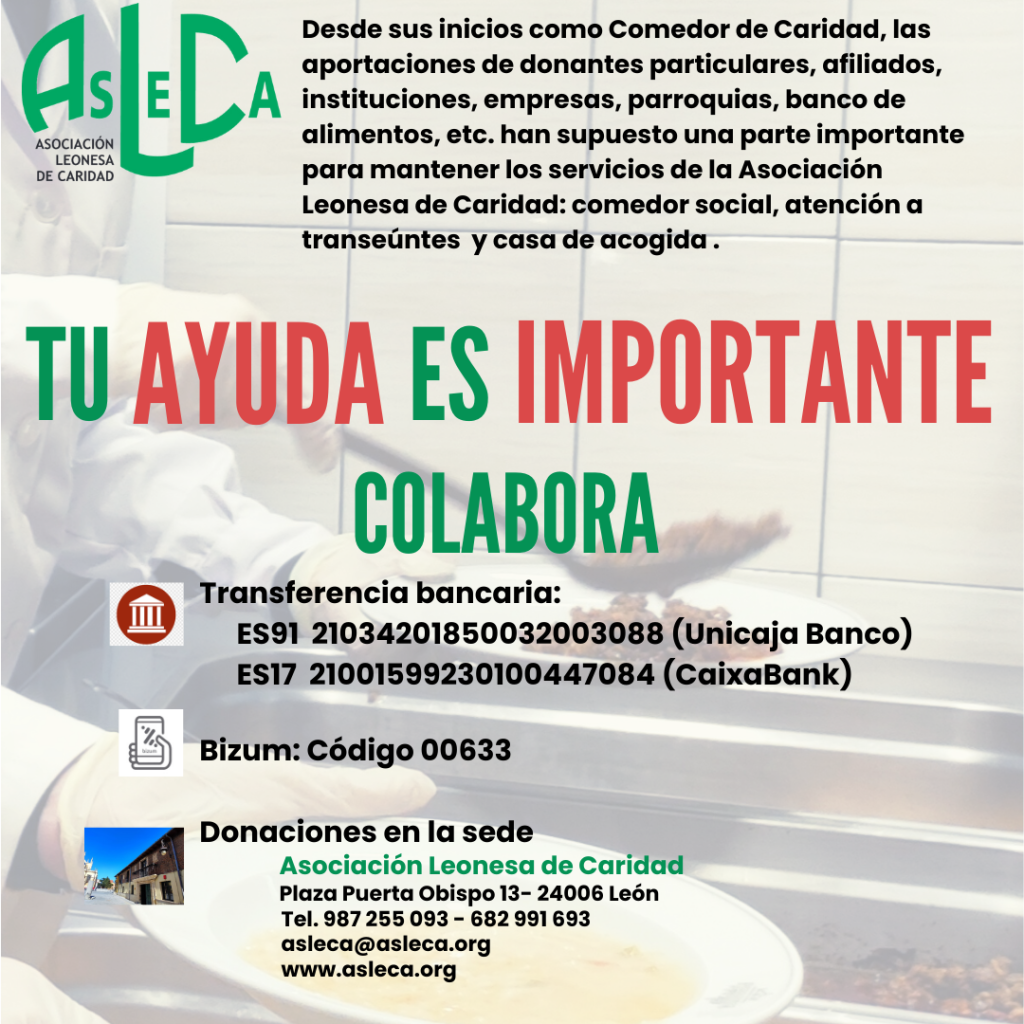 Asleca - cartel tu ayuda es importante colabora